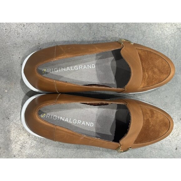 Cole Haan Originalgrand C Buckle Loafers Womens Brown Flats Size 6 - Picture 1 of 6